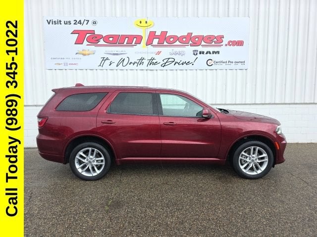 2022 Dodge Durango GT Plus in Red — front three-quarter view