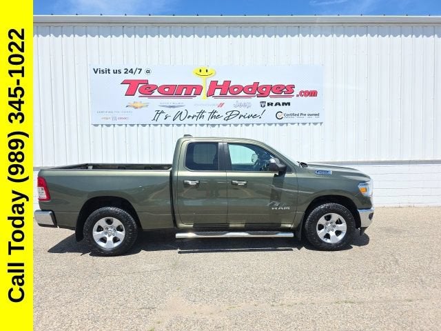 2020 RAM 1500 Big Horn in Green — front three-quarter view