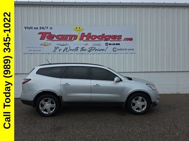 2013 Chevrolet Traverse LT in Silver Ice Metallic — front three-quarter view