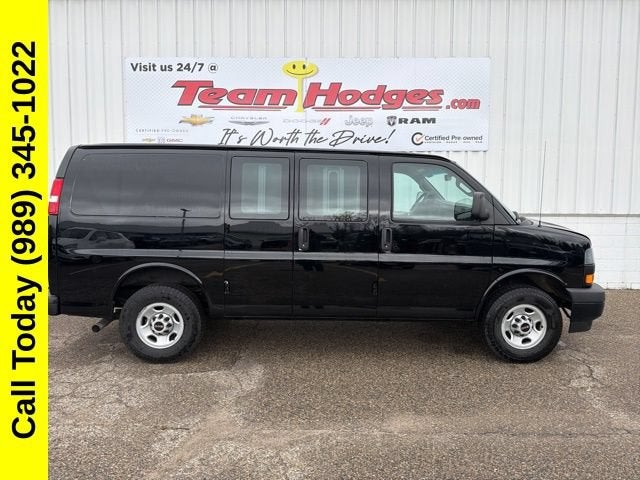 2022 GMC Savana Cargo 2500 Work Van in Onyx Black — front three-quarter view