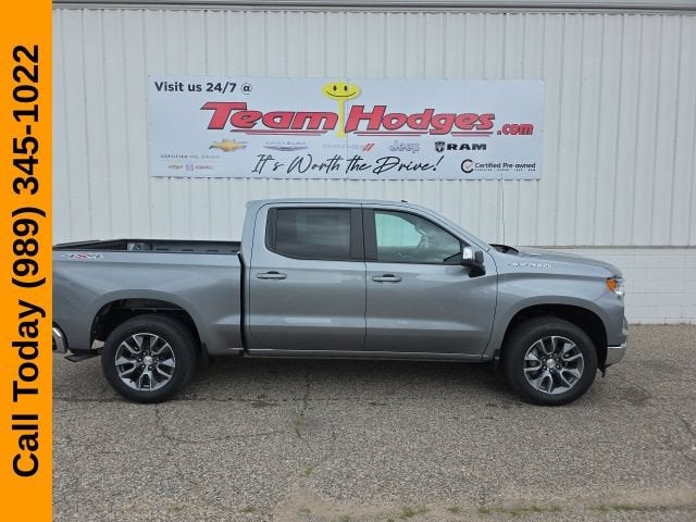 2026 Chevrolet Silverado 1500 LT (2FL) in Sterling Gray Metallic — front three-quarter view