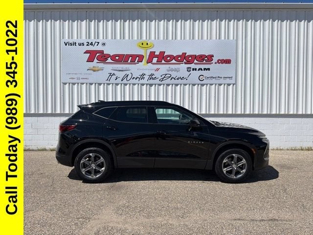 2023 Chevrolet Blazer 2LT in Black — front three-quarter view